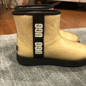 UGG Shearling Boots in Tan and Black